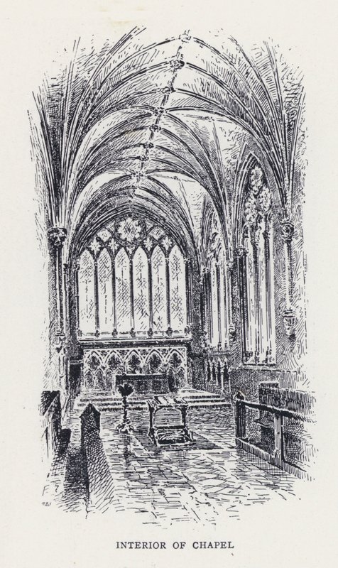 Interior da Capela (gravura) de William Alexander Ansted