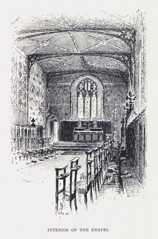 Interior da Capela (gravura) de William Alexander Ansted