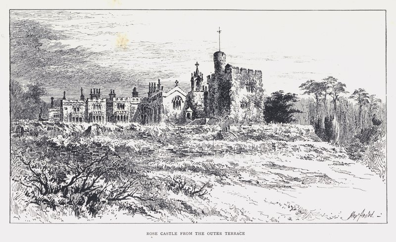 Castelo das Rosas do Terraço Exterior (gravura) de William Alexander Ansted