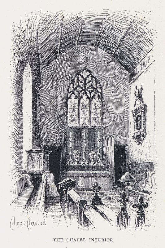 A Capela Interior (gravura) de William Alexander Ansted