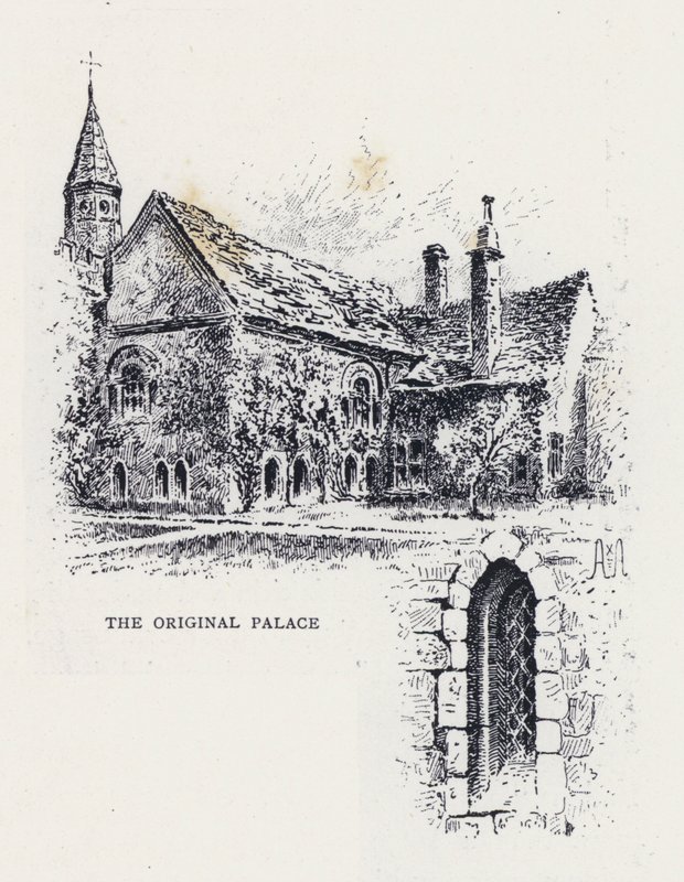 O Palácio Original (gravura) de William Alexander Ansted