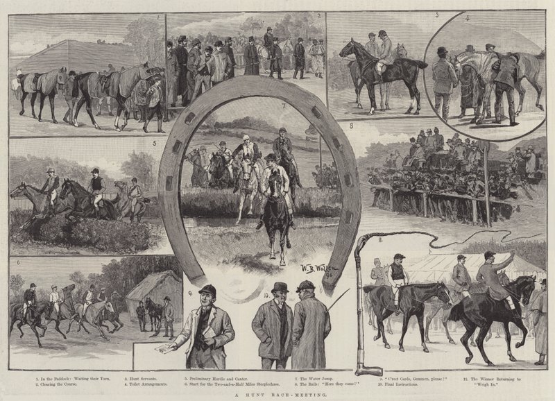 Uma reunião de corrida de caça de William Barnes Wollen