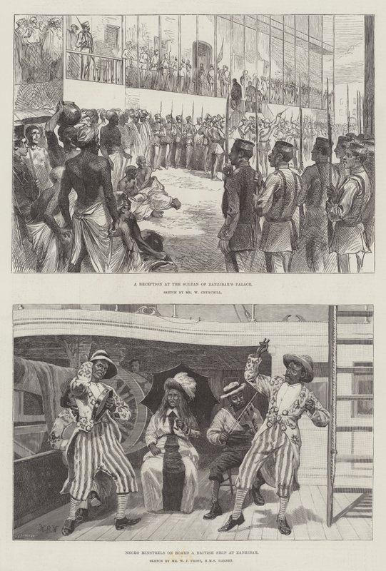 Esboços de Zanzibar de William Barnes Wollen