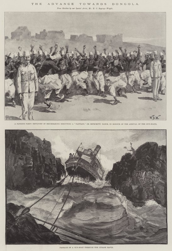 O avanço em direção a Dongola de William Barnes Wollen