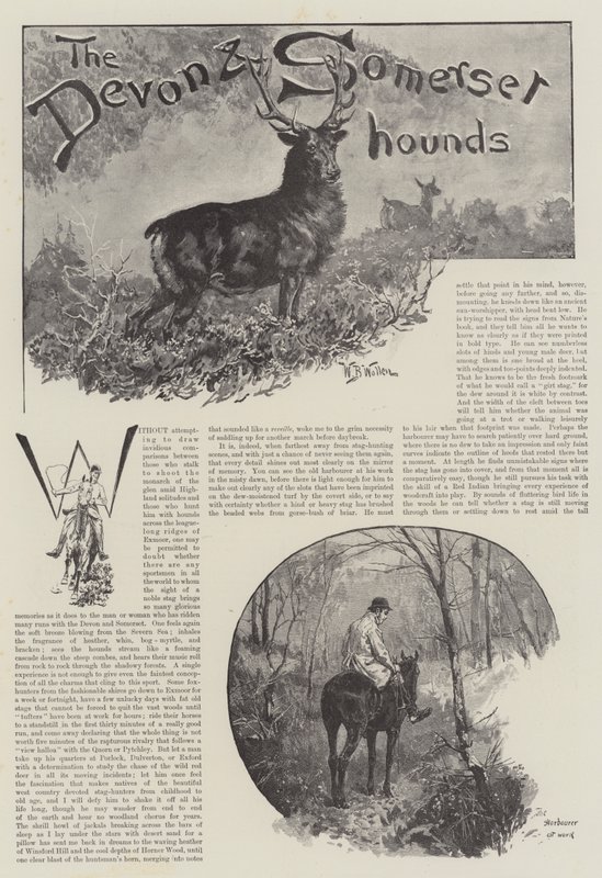 O Devon e Somerset Hounds de William Barnes Wollen