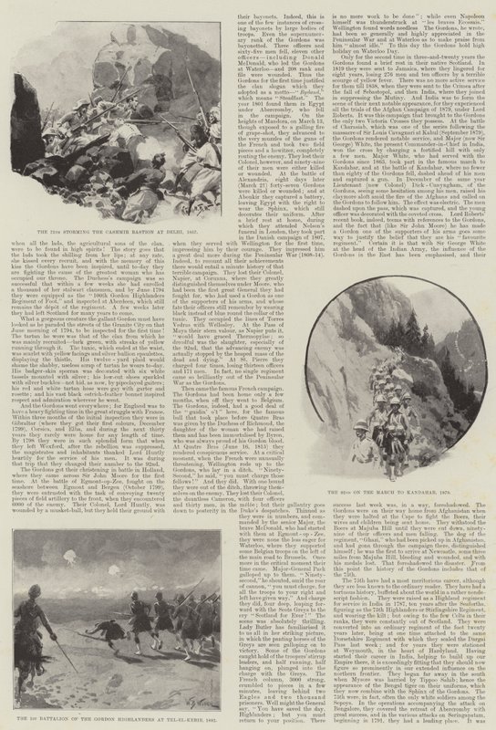 Os Highlanders de Gordon e suas ações duras do passado de William Barnes Wollen