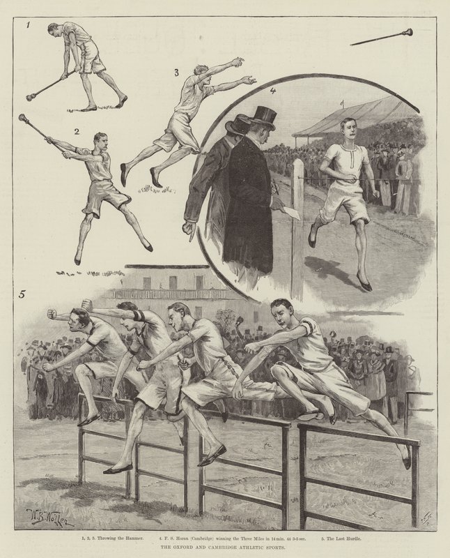 Oxford e Cambridge Athletic Sports de William Barnes Wollen