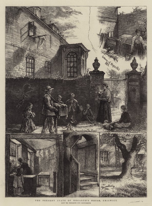 O Estado Atual da Casa do Hogarth, Chiswick de William Bazett Murray