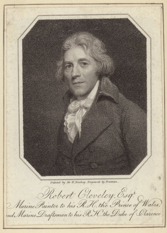 Retrato de Robert Cleveley de William Beechey
