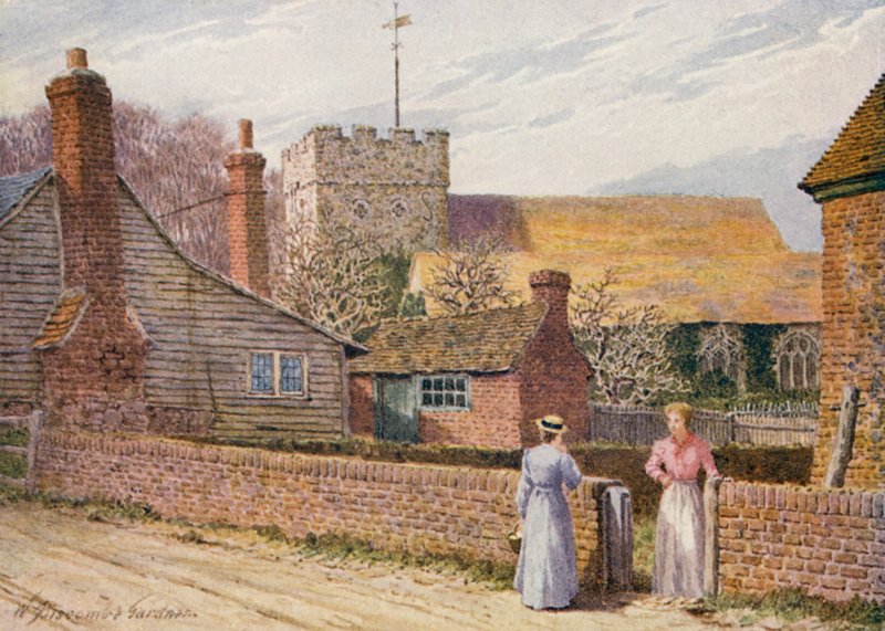 Appledore, Romney Marsh (litografia a cores) de William Biscombe Gardner