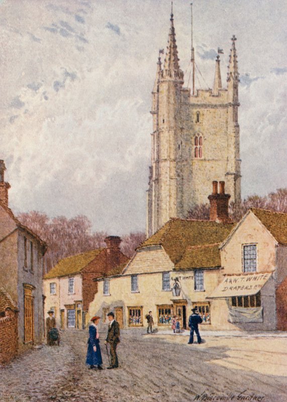 Coronation Square, Lydd (litografia a cores) de William Biscombe Gardner