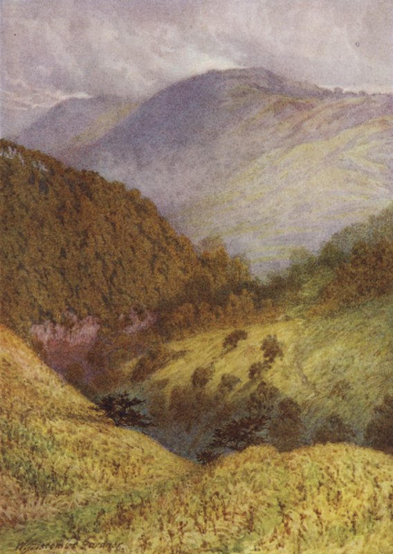 Olhando para baixo Chee Dale, High Tor à distância de William Biscombe Gardner