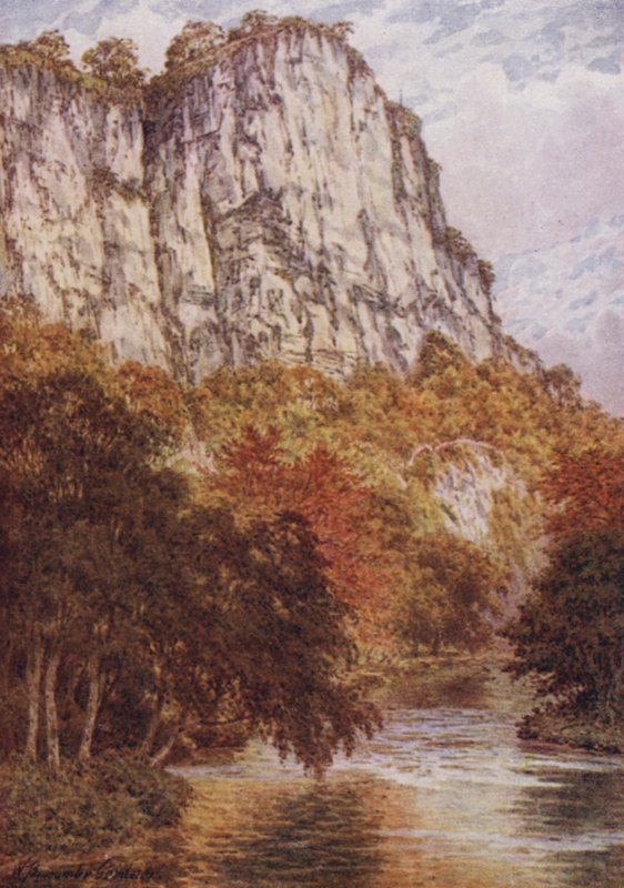 The High Tor, Matlock (cor litho) de William Biscombe Gardner