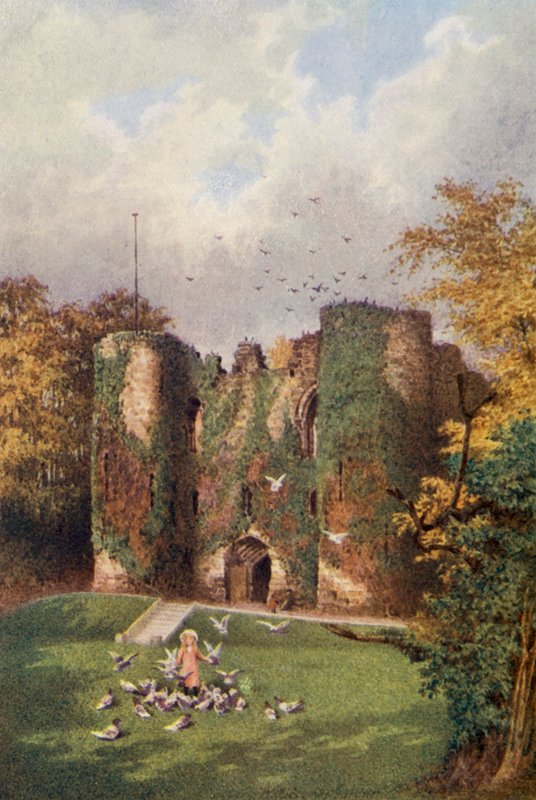 Castelo de Tonbridge (litografia a cores) de William Biscombe Gardner