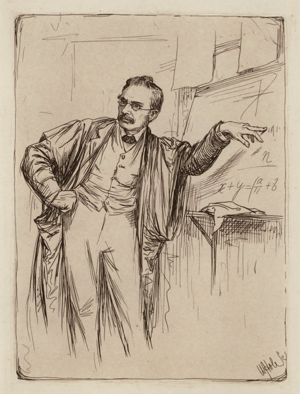 George Chrystal, Professor de Matemática (gravura) de William Brassey (after) Hole