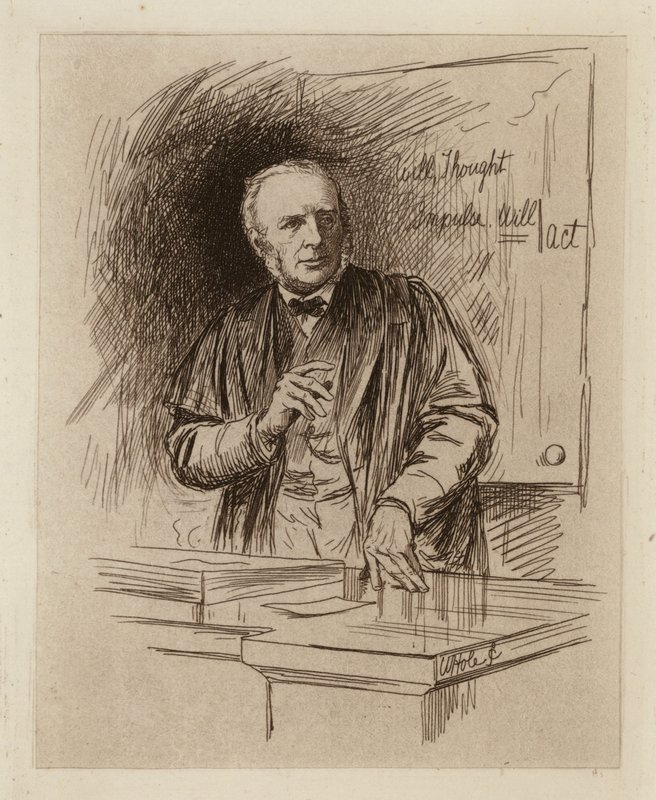 Henry Calderwood, Professor de Filosofia Moral (gravura) de William Brassey (after) Hole
