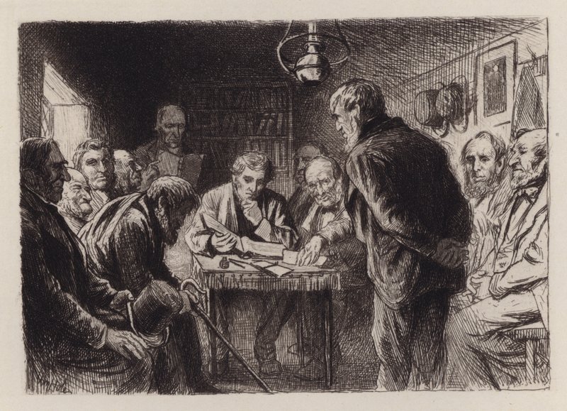 A sessão Kirk (gravura) de William Brassey (after) Hole