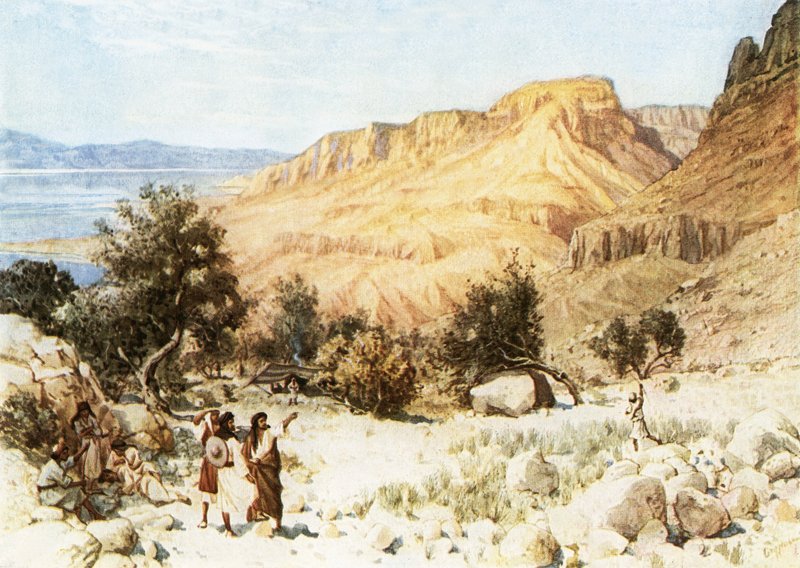O acampamento de David em Engedi de William Brassey Hole