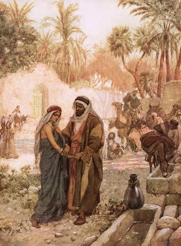 Eliezer e Rebekah de William Brassey Hole