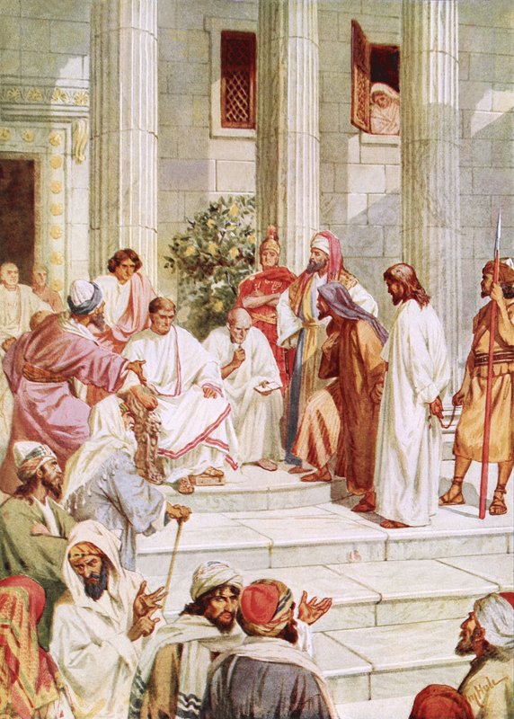 Jesus trazido perante Pilatos de William Brassey Hole