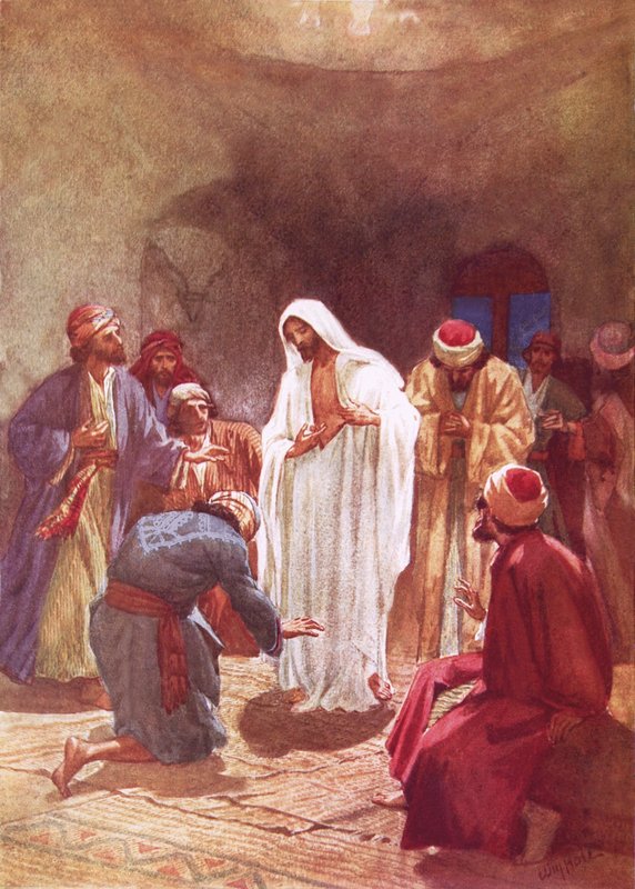 Jesus criança Thomas por sua incredulidade de William Brassey Hole