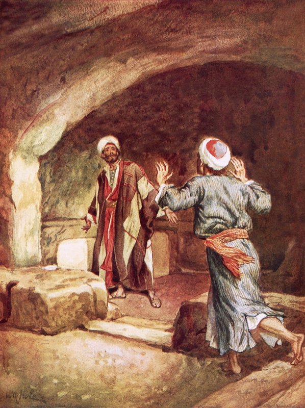 Pedro e João no sepulcro de William Brassey Hole