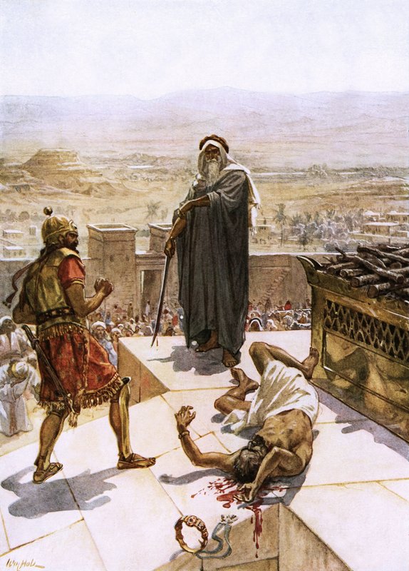 Samuel a matar Agag perante o senhor em Gilgal de William Brassey Hole