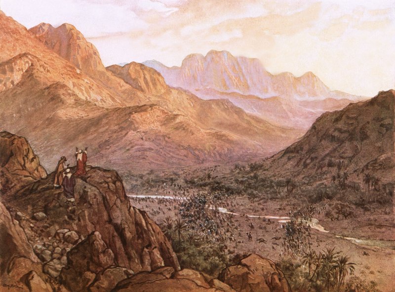 A batalha de Rephidim de William Brassey Hole