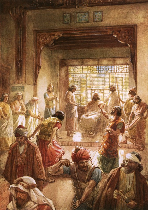 A divisão do reino sob Rehoboam de William Brassey Hole