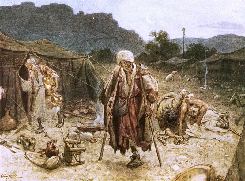 Os quatro leprosos saqueando o acampamento dos sírios de William Brassey Hole