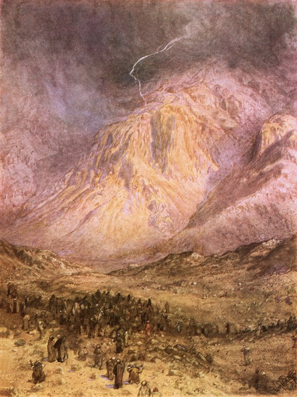 A entrega de leis sobre o Sinai de William Brassey Hole