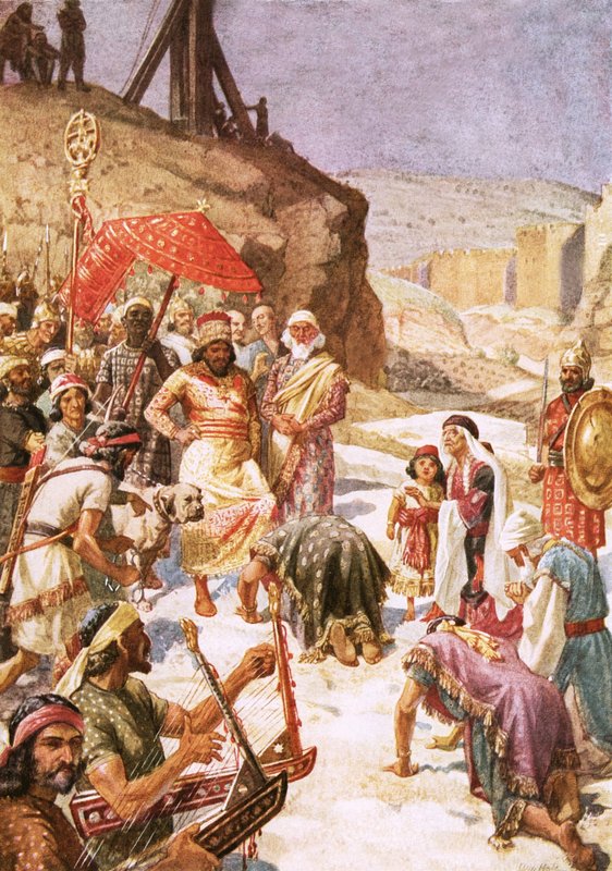 A apresentação de Coniah a Nabucodonosor, 587 a.C. de William Brassey Hole
