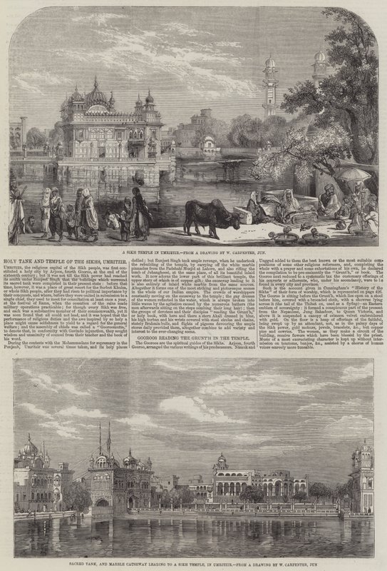 Tanque Sagrado e Templo dos Sikhs de William Carpenter