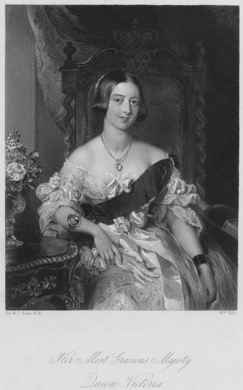 Sua Graciosíssima Majestade, a Rainha Vitória (gravura) de William Charles (after) Ross