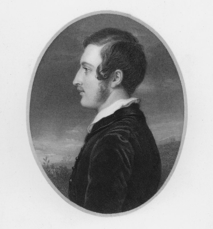 Príncipe Alberto, aos vinte anos de idade (gravação) de William Charles (after) Ross