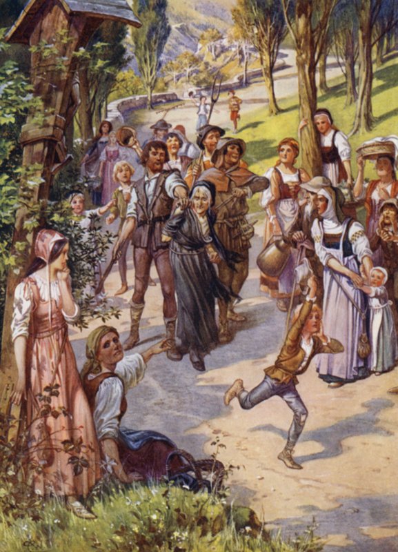 Ilustração para Criança do Ar por M H Spielmann (cor litho) de William Charles John Pitcher