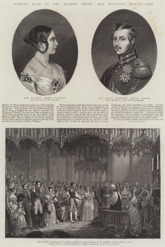Jubileu do reinado da rainha, o início da vida de Sua Majestade de William Charles Ross
