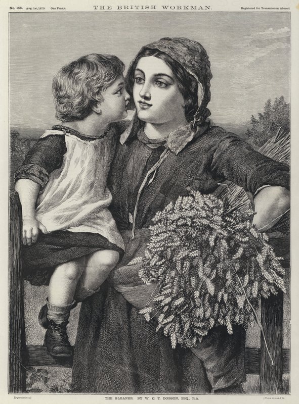 O Gleaner (gravura) de William Charles Thomas (after) Dobson