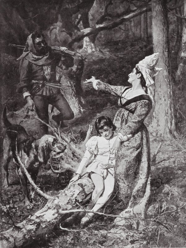 Encontro de Margarida de Anjou com um ladrão de Hexham de William Christian Symons