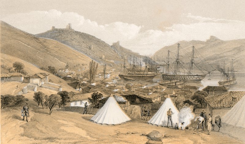 Balaclava, olhando para o mar de William Crimea Simpson