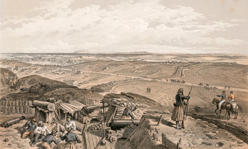 Bastoni du Mat do Bastião Central de William Crimea Simpson