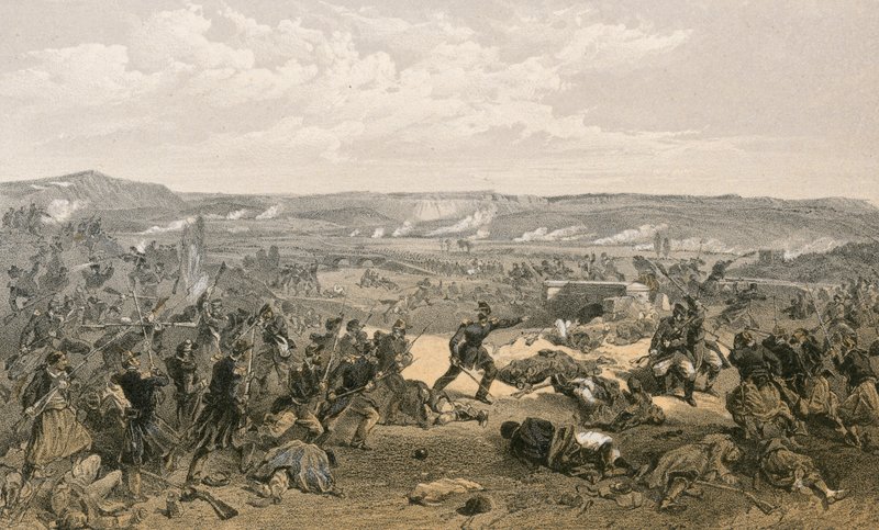 Batalha do Tchernaya, 16 de agosto de 1855 de William Crimea Simpson