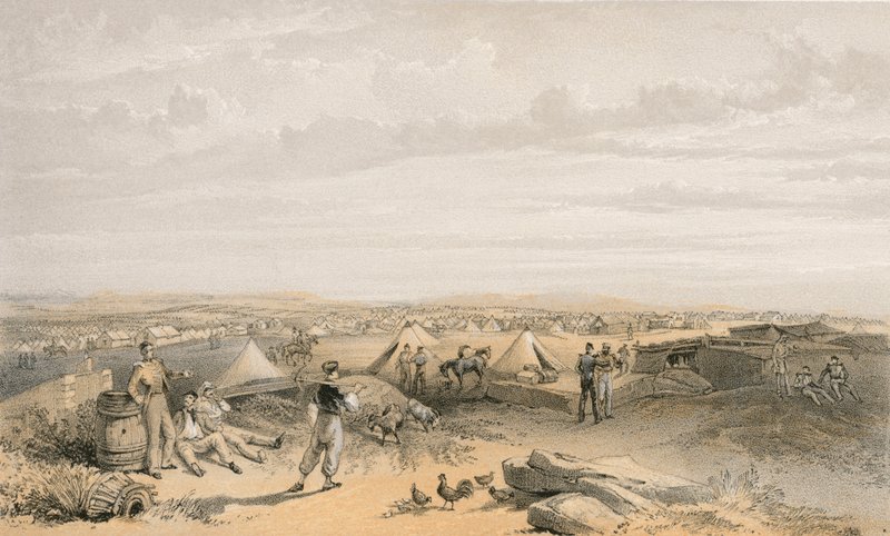Acampamento da 4ª Divisão, 15 de julho de 1855 de William Crimea Simpson