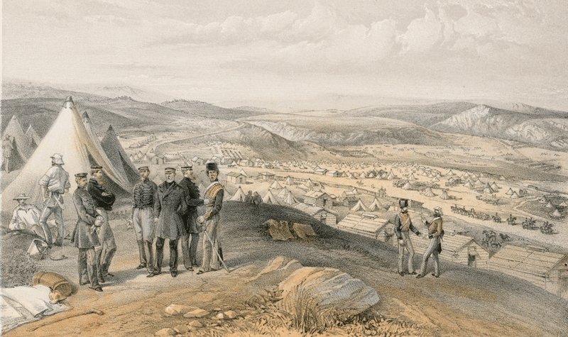 Acampamento de cavalaria, 9 de julho de 1855 de William Crimea Simpson
