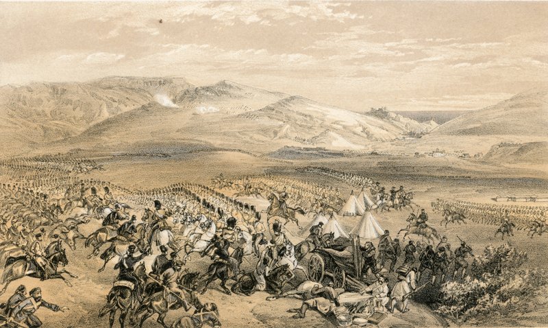 Carga da brigada de cavalaria pesada, 25 de outubro de 1854 de William Crimea Simpson