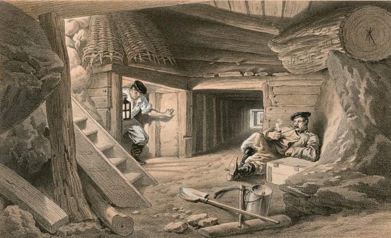 Mina no Bastion du Mat de William Crimea Simpson
