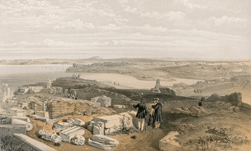 Sebastopol da antiga Chersonese e antiga igreja de St Vladimir de William Crimea Simpson