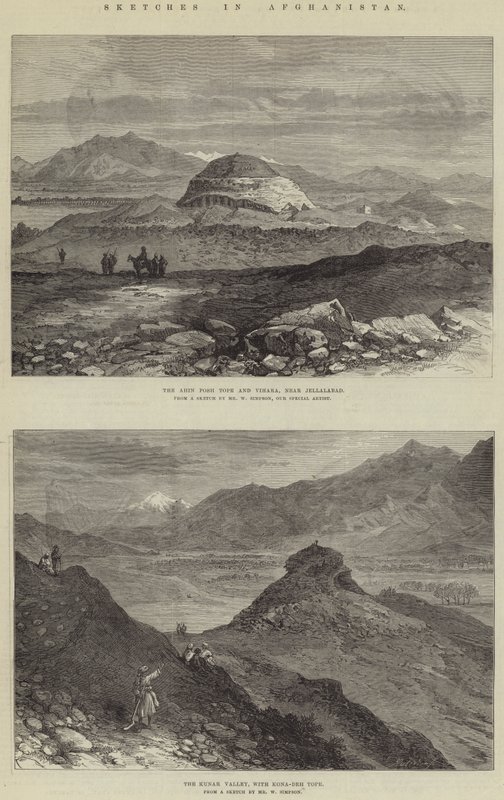 Esboços no Afeganistão de William Crimea Simpson