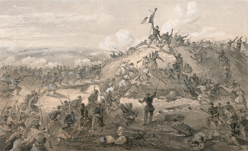 O ataque ao Malakoff de William Crimea Simpson