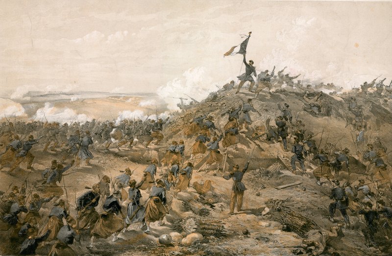 O ataque ao Malakoff de William Crimea Simpson